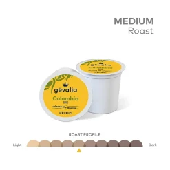 Keurig K-Cups<Gevalia Colombia Coffee Keurig K-Cup Pods, Medium Roast, 96/Box (5304CT)