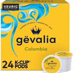 Keurig K-Cups<Gevalia Colombian Coffee Keurig® K-Cup® Pods, Medium Roast, 24/Box (5304)