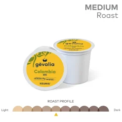 Keurig K-Cups<Gevalia Colombian Coffee Keurig® K-Cup® Pods, Medium Roast, 24/Box (5304)