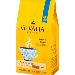 Coffee<Gevalia Kaffe French Roast Coffee, Dark Roast, 12 oz. Bag (GEN04352)