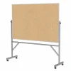 Clearance 4' H x 6' W Reversible Cork Bulletin Board with Aluminum Frame (ARKK46) Bulletin