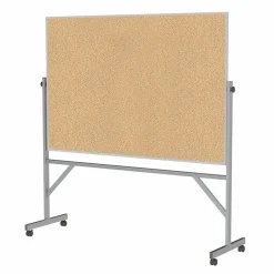 Clearance 4' H x 6' W Reversible Cork Bulletin Board with Aluminum Frame (ARKK46) Bulletin
