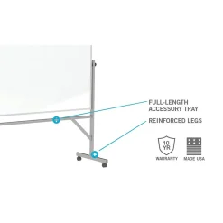 Clearance 4' H x 6' W Reversible Cork Bulletin Board with Aluminum Frame (ARKK46) Bulletin