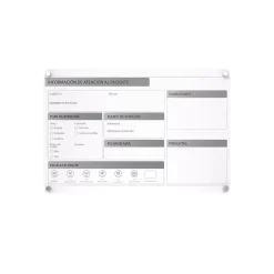 Best Changeable Patient Room Glass Dry-Erase Whiteboard, 18