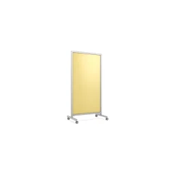 Outlet EZ Glass Mobile Dry-Erase Whiteboard, Aluminum Frame, 75"H x 38"W (EZ1NA7538YW) Dry Erase