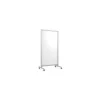 EZ Magnetic Glass Mobile Dry-Erase Whiteboard, Aluminum Frame, 75"H x 38"W (EZ1MA7538WH) Dry Erase