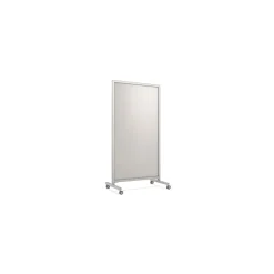 EZ Magnetic Glass Mobile Dry-Erase Whiteboard, Aluminum Frame, 75"H x 38"W (EZ1MA7538BG) Dry Erase