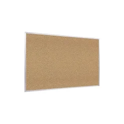 Best Traditional Cork Bulletin Board, Aluminum Frame, 4' x 3' (1334-1) Bulletin