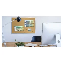 Best Traditional Cork Bulletin Board, Aluminum Frame, 4' x 3' (1334-1) Bulletin