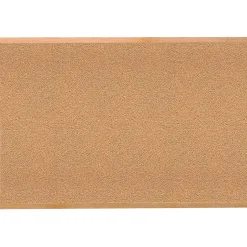 Sale Traditional Natural Cork Bulletin Board, Wood Frame, 4'W x 3'H (1434-1) Bulletin