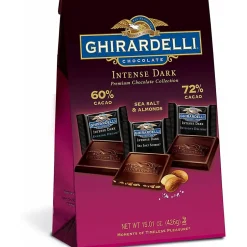 Chocolate<Ghirardelli Luxe Assorted Flavors Dark Chocolate Candy Bar, 15.01 oz. (220-01102)