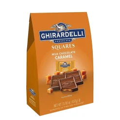 Chocolate<Ghirardelli Squares Caramel Milk Chocolate Candy Bar, 15.9 oz. (300-01035)