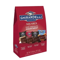 Chocolate<Ghirardelli Squares Dark Chocolate Assorted Candy Bar, 14.86 oz. (300-01037)