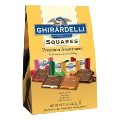 Chocolate<Ghirardelli Squares Premium Assortment Chocolate Candy Bar, 15.77 oz. (300-01036)