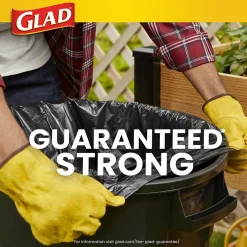 Glad 30 Gallon Large Drawstring Trash Bags, 90/Box (78952)