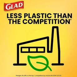 Glad 30 Gallon Large Drawstring Trash Bags, 90/Box (78952)