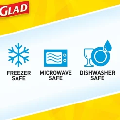 Food Storage Containers<Glad ® Deep Dish Containers, 64 Oz., 3/Pack (70045)