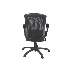 Discount Airflow Ergonomic Leather Swivel Manager Chair, Black (9339BK) Office Chairs