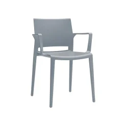 Best Bakhita Polypropylene Banquet/Reception Chair, Char, 4/Carton (6750CHA) Folding & Stacking