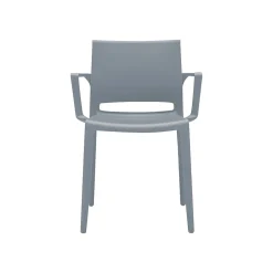 New Bakhita Polypropylene Banquet/Reception Chair, Alloy, 4/Carton (6750ALY) Folding & Stacking