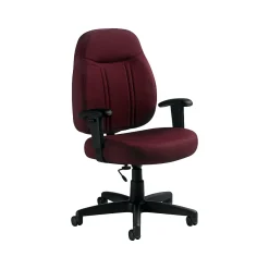 Fabric Task Chair, Burgundy (9330BK-JN07) Office Chairs