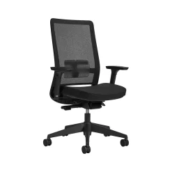 Discount Factor Mesh Back Fabric Task Chair, Black (55408BKFU85) Ergonomic Chairs