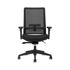 Discount Factor Mesh Back Fabric Task Chair, Black (55408BKFU85) Ergonomic Chairs
