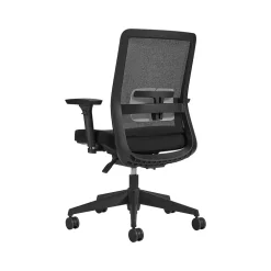 New Factor Mesh Back Fabric Task Chair, Black (55418BKFU85) Office Chairs