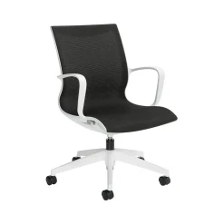 Online Solar Mesh Conference Chair, White/Black (8457MDN) Office Chairs
