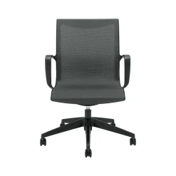 Solar Mesh Conference Chair, Gray/Black (8456STM) Office Chairs