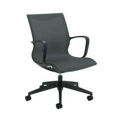 Solar Mesh Conference Chair, Gray/Black (8456STM) Office Chairs