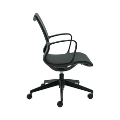 Solar Mesh Conference Chair, Gray/Black (8456STM) Office Chairs