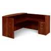 Discount Superior BUNDLE15 Workstation, Dark Cherry L-Desks