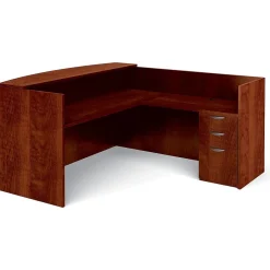 Discount Superior BUNDLE15 Workstation, Dark Cherry L-Desks