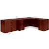 Outlet Superior BUNDLE14 Workstation, Dark Cherry L-Desks