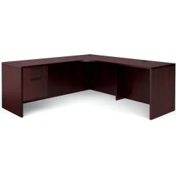 New Superior BUNDLE13 Workstation, Mahogany Office Desks