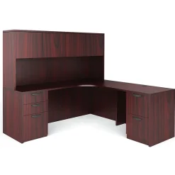 Outlet Superior BUNDLE12 Workstation, Mahogany Office Desks