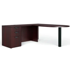 Clearance Superior BUNDLE11 Workstation, Mahogany Office Desks