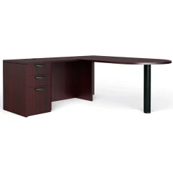 Clearance Superior BUNDLE11 Workstation, Mahogany Office Desks