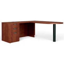 Discount Superior BUNDLE11 Workstation, Dark Cherry Office Desks