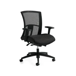 Vion Mesh Back Fabric Computer and Desk Chair, Black (6321-8-UR22) Office Chairs