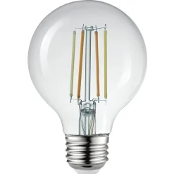 Smart Bulbs<Globe Electric G25-Shape E26-Base Wi-Fi Dimmable Tunable Edison-Style 60-Watt-Equivalent Smart LED Light Bulb, White (34920)