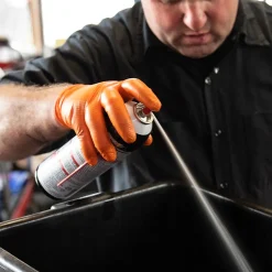 Ammex Gloveworks GWON Nitrile Gloves, XX-Large, Orange, 100/Box, 10 Boxes/Carton (GWON49100XX)