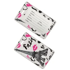 Go Green Power Travergo Eiffel Tower Luggage Tag, White (TR1278)