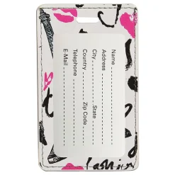 Go Green Power Travergo Eiffel Tower Luggage Tag, White (TR1278)