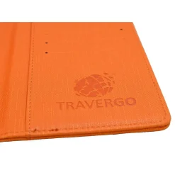 Go Green Power Travergo Passport Holder, Orange (TR1220OR)