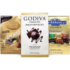 Chocolate<Godiva Miniatures Assorted Chocolate, 3/Pack (600-00730)