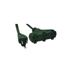 Extension Cords<GoGreen Power 16/3 8' 3 Outlet Heavy Duty Extension Cord (GG-15008GN)