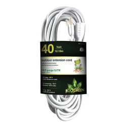 Extension Cords<GoGreen Power 16/3 40' Heavy Duty Extension Cord (GG-13740WH)