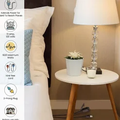 Extension Cords<GoGreen Power 6' Extension Cord, 3-Outlet, 16 AWG, Brown (GG-24806-10)